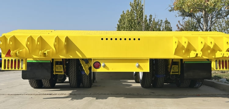 Remanufactured 2 Line 4 Axle Lowbed Semi Trailer 3 reman heavy duty equipment trailers for sale | 2 line 4 axle low bed trailer