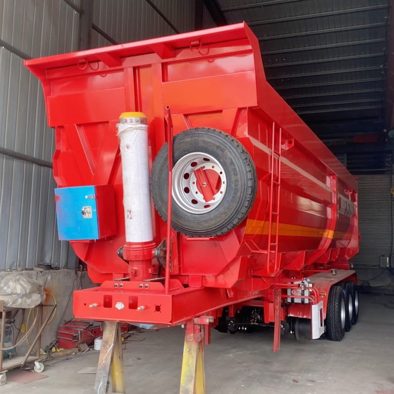 Remanufactured 3 Axle End Tipper Semi Trailer 6 reman end tipper trailer for sale | 3 axle end dump trailer for sale
