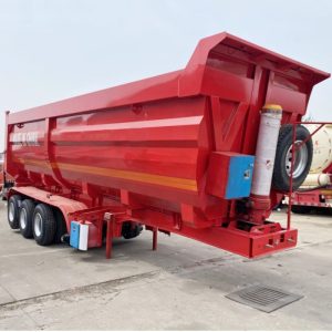 remanufactured 3 axle end dump trailer