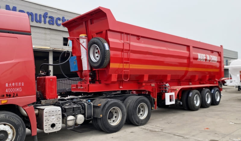 Remanufactured 3 Axle End Tipper Semi Trailer 2 reman end tipper trailer for sale | 3 axle end dump trailer for sale
