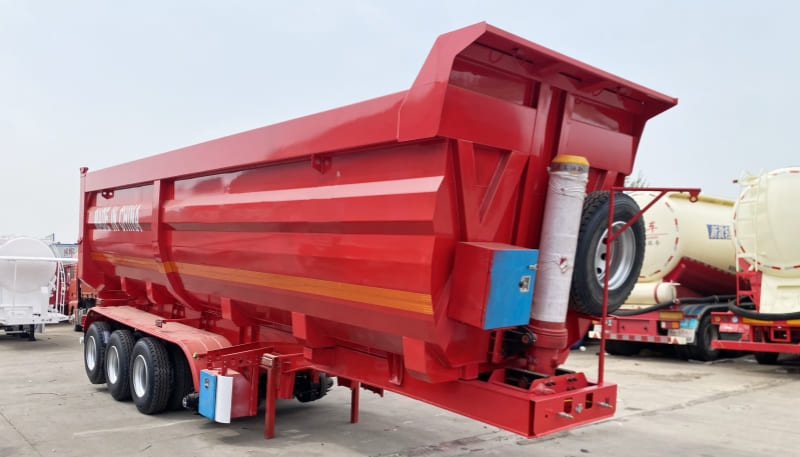 Remanufactured 3 Axle End Tipper Semi Trailer 5 reman end tipper trailer for sale | 3 axle end dump trailer for sale