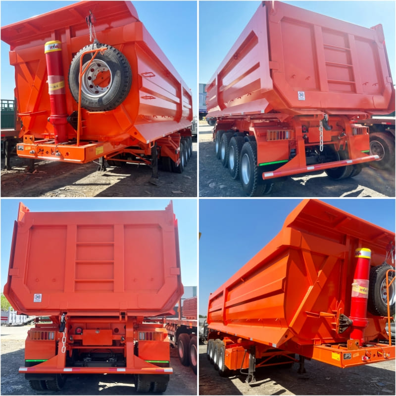 Reman 4 Axle 80 Ton Tipper Trailer 2 reman semi trailer tipper for sale | 4 axle tipper trailer