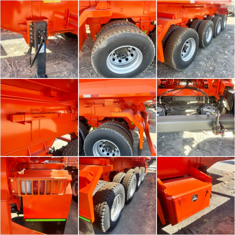 Reman 4 Axle 80 Ton Tipper Trailer 3 reman semi trailer tipper for sale | 4 axle tipper trailer