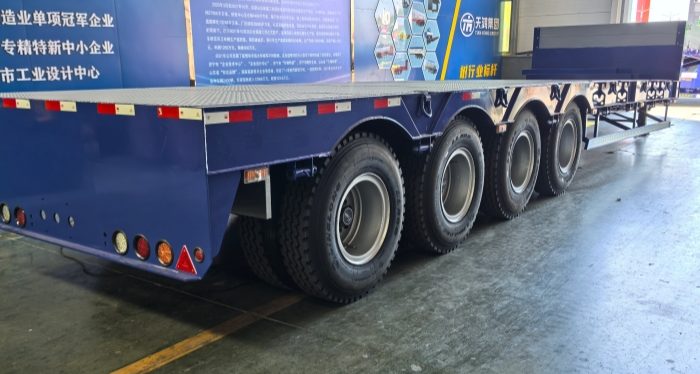 Reman 4 Axle Extendable Lowbed Semi Trailer 3 reman extendable semi trailer for sale
