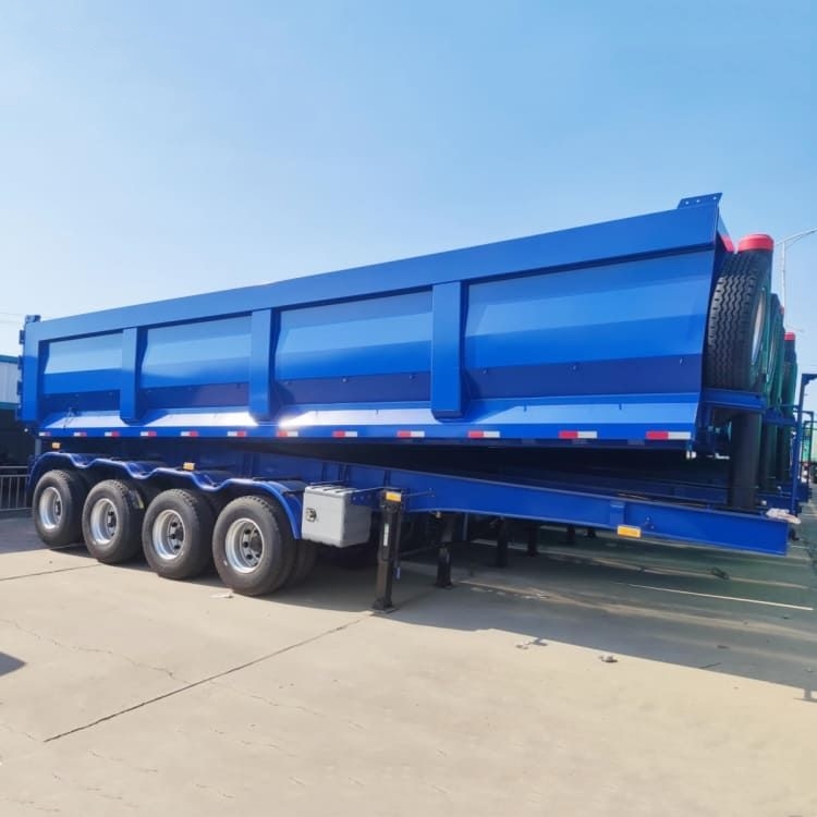 Remanufactured 4 Axle 100 Ton Dump Trailer 1 remanufactured 4 axle tipper trailer