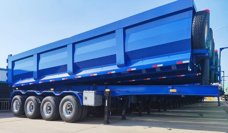 Remanufactured 4 Axle 100 Ton Dump Trailer 2 reman semi tipper trailer