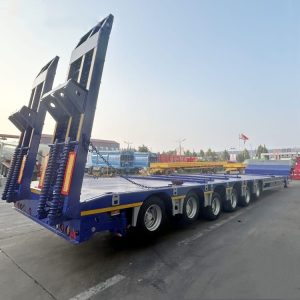 remanufactured 6 axle extendable low loader trailer