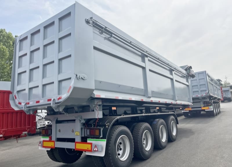 Reman Quad Axle 80/100 Ton Dump Trailer 3 reman dump semi trailer 4 axle 80 ton
