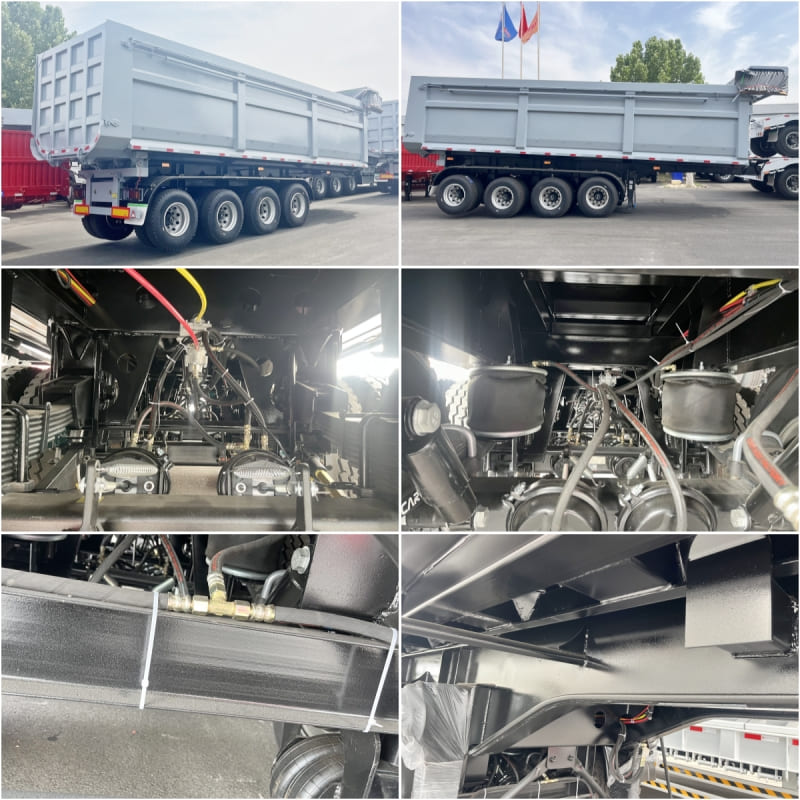 Reman Quad Axle 80/100 Ton Dump Trailer 5 reman dump semi trailer 4 axle 80 ton