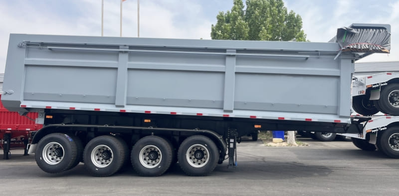 Reman Quad Axle 80/100 Ton Dump Trailer 4 reman dump semi trailer 4 axle 80 ton