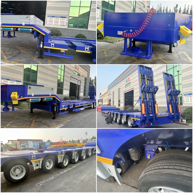 Reman 6 Axle Stretch Extendable Lowbed Trailer 4 reman stretch trailer for sale | 6 axle lowbed trailer