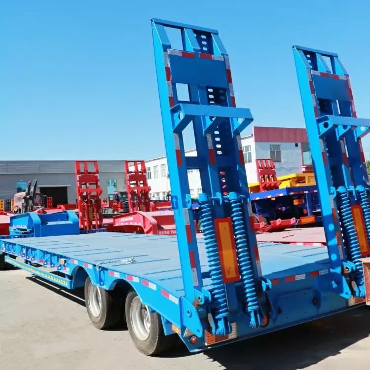 Remanufactured 2 Axle 40 Ton Low bed Semi Trailer 1 remanufactured low bed trailer