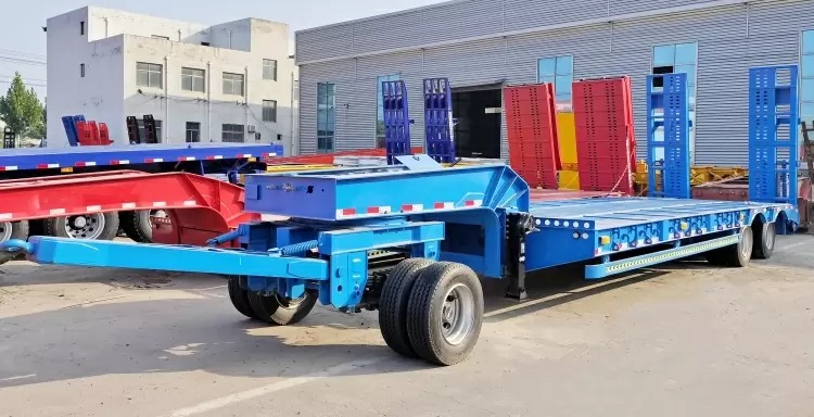 Remanufactured 2 Axle 40 Ton Low bed Semi Trailer 2 reman lowbed semi trailer | China reman low bed truck