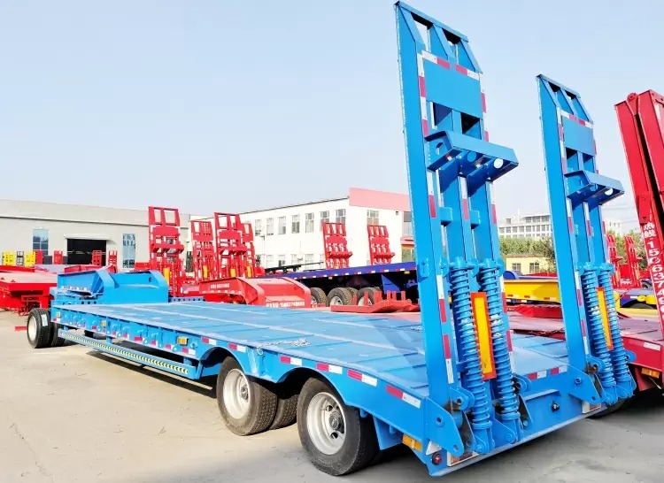 Remanufactured 2 Axle 40 Ton Low bed Semi Trailer 3 reman lowbed semi trailer | China reman low bed truck