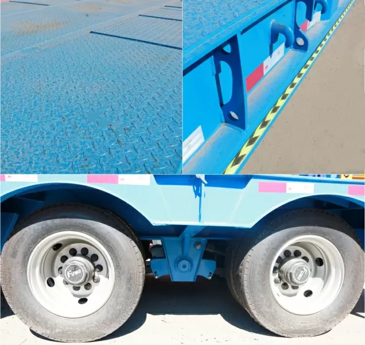 Remanufactured 2 Axle 40 Ton Low bed Semi Trailer 4 reman lowbed semi trailer | China reman low bed truck
