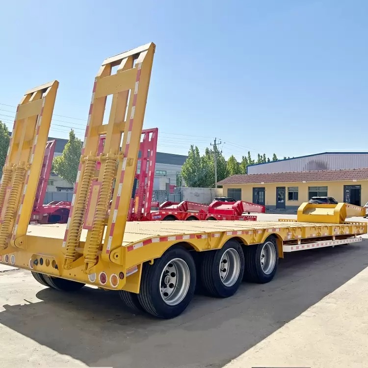 Remanufactured 3 Axle 60 Ton Low Loader Trailer 1 remanufactured low laoder trailer