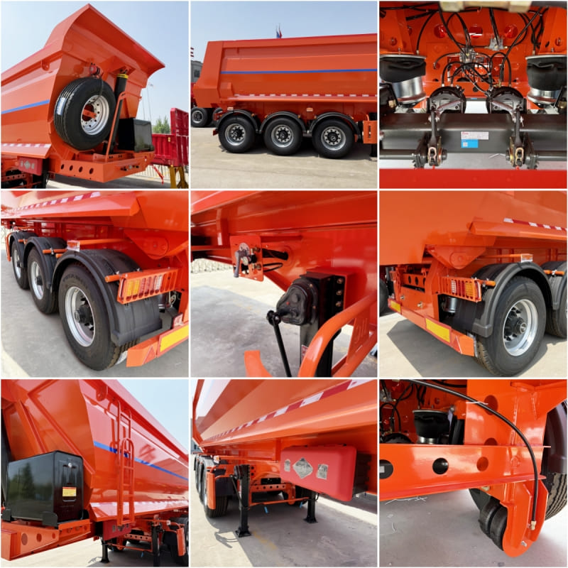 Reman Tri Axle 60/80 Ton Rear Dump Trailer 3 reman rear dump trailer | tri axle end dump trailer