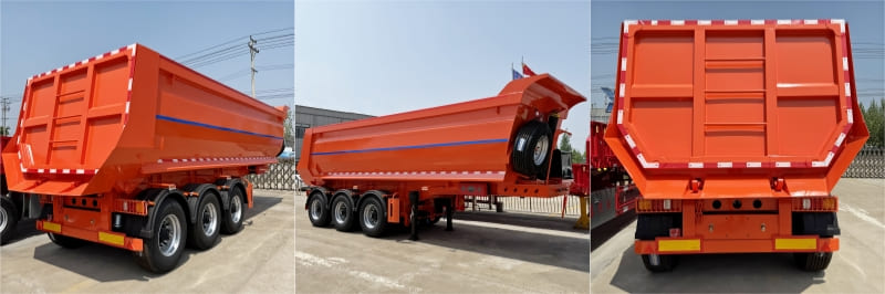 Reman Tri Axle 60/80 Ton Rear Dump Trailer 2 reman rear dump trailer | tri axle end dump trailer