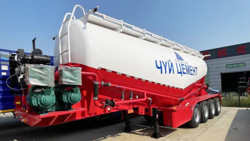 Reman 4 Axle Bulk Cement Tanker Trailer 2 reman bulk cement tanker | reman bulk cement price
