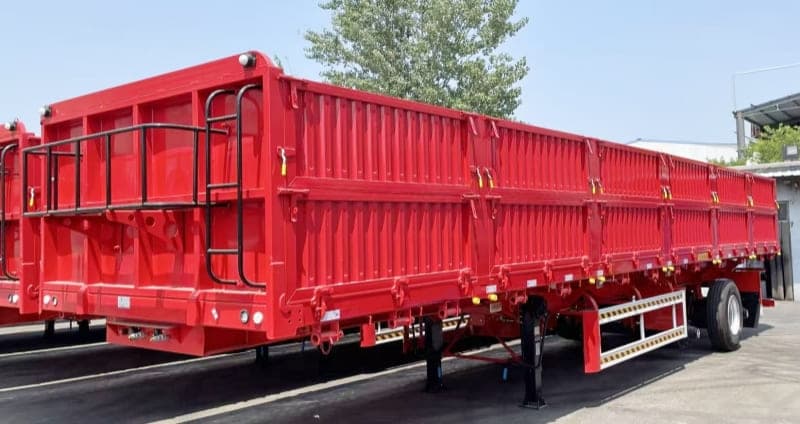 Reman Tri Axle 60 Ton Drop Side Trailer 3 reman drop side trailers | reman cargo sidewall trailer