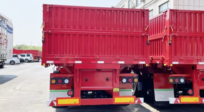 Reman Tri Axle 60 Ton Drop Side Trailer 4 reman cargo sidewall trailer | reman side board trailer