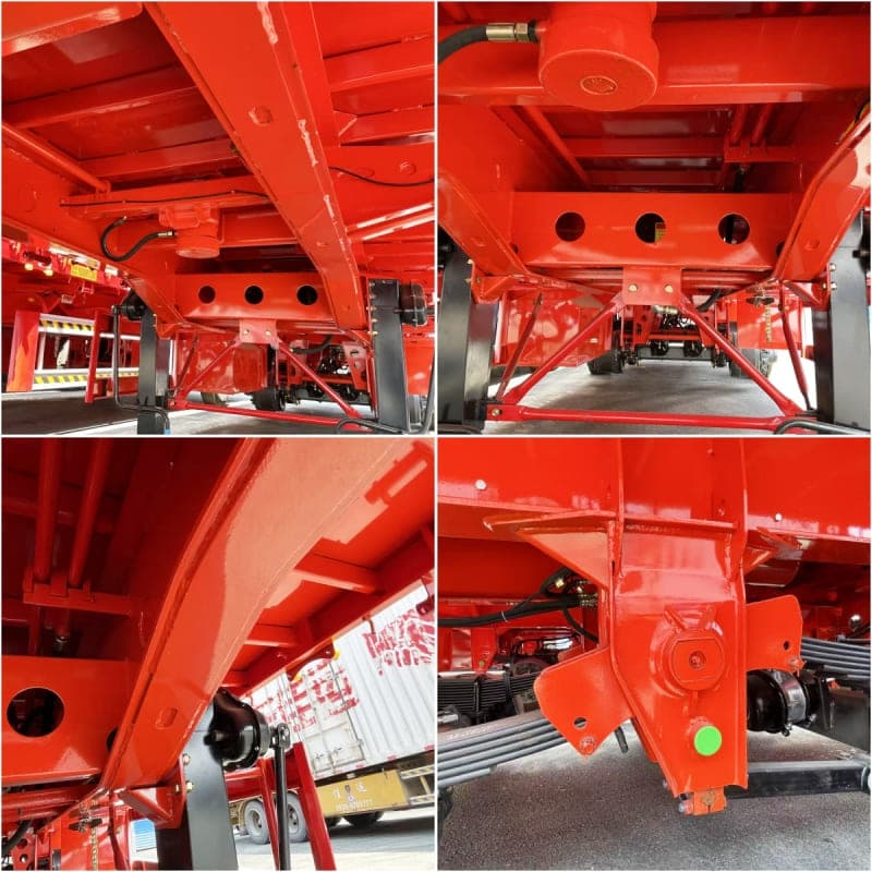Reman Tri Axle 60 Ton Drop Side Trailer 5 reman drop side trailers | reman sidewall fence semi trailer