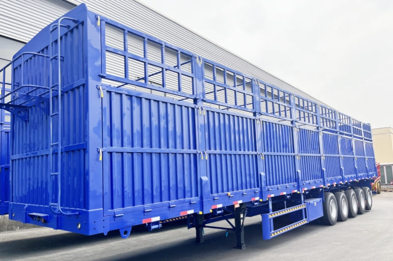 Reman 5 Axle 100 Ton Fence Stake Semi Trailer 2 China reman stake trailer | 5 axle fence semi trailer