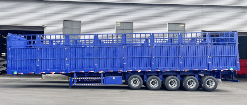 Reman 5 Axle 100 Ton Fence Stake Semi Trailer 3 reman cargo semi trailer | reman trailer stakes