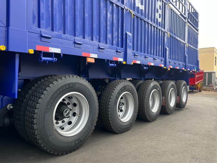 Reman 5 Axle 100 Ton Fence Stake Semi Trailer 5 reman cargo semi trailer | reman trailer stakes