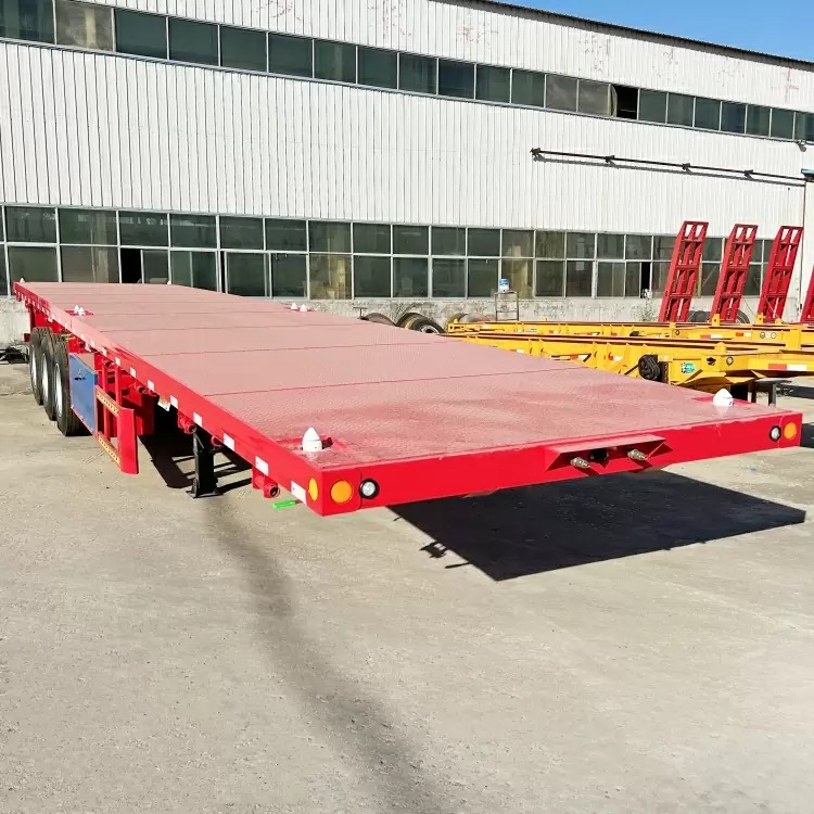 Remanufactured 3 Axle 40 Ft Flat Deck Trailer 1 reman flatbed semi trailer