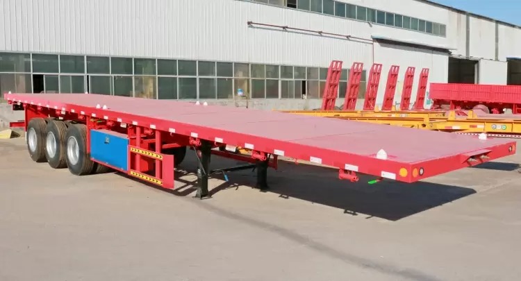Remanufactured 3 Axle 40 Ft Flat Deck Trailer 2 reman flat deck trailer for sale 3 axle 40 foot flatbed trailer