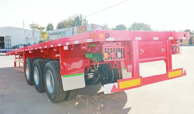 Remanufactured 3 Axle 40 Ft Flat Deck Trailer 3 reman flat deck trailer for sale 3 axle 40 foot flatbed trailer
