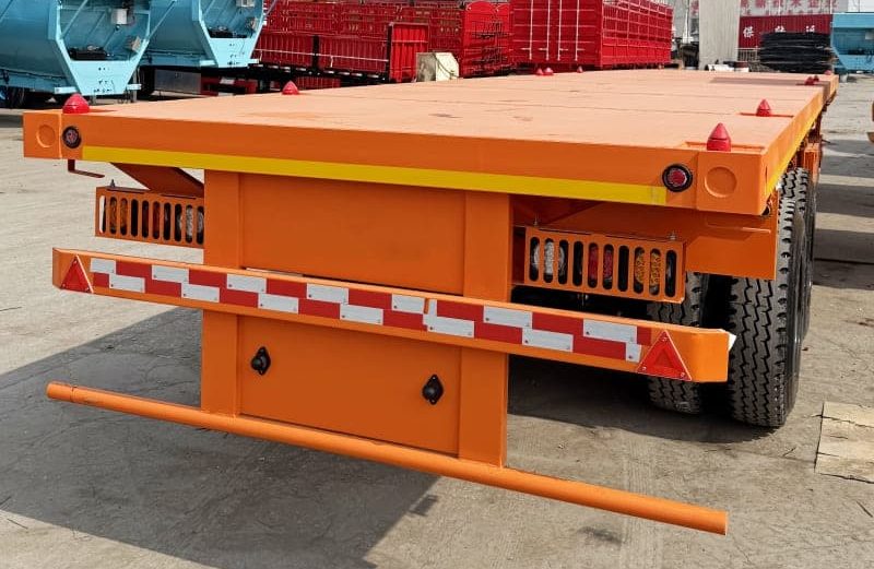 Remanufactured Flatbed Trailer 2 Axle 40 Feet 3 reman flatbed container trailer | 2 axle flatbed trailer
