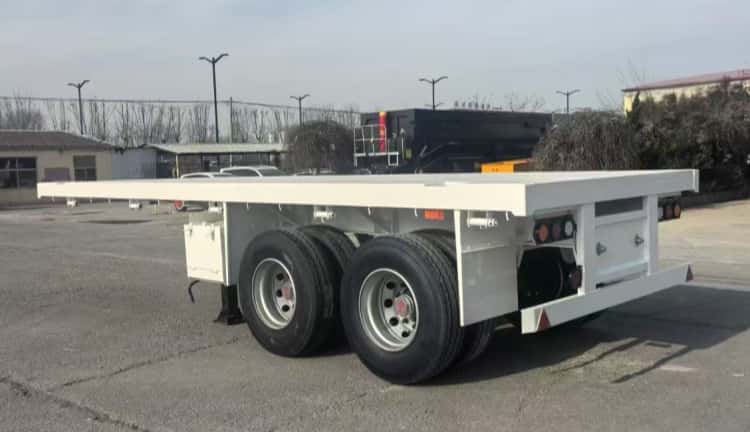 Remanufactured Flatbed Trailer 2 Axle 20 Ft 2 reman trailer flatbed for sale | 20ft flatbed trailer