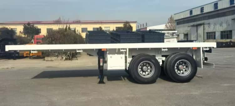 Remanufactured Flatbed Trailer 2 Axle 20 Ft 3 reman trailer flatbed for sale | 20ft flatbed trailer