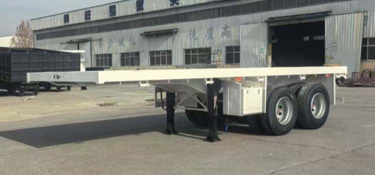 Remanufactured Flatbed Trailer 2 Axle 20 Ft 4 reman trailer flatbed for sale | 20ft flatbed trailer