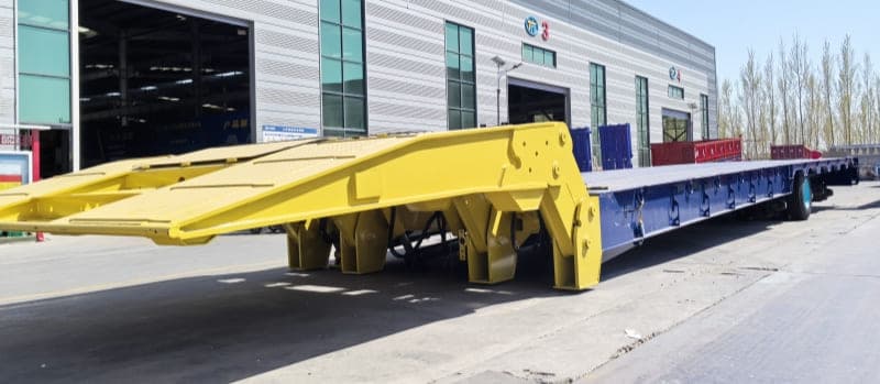 Remanufactured 6 Axle Folding Gooseneck Lowboy Trailer 2 reman folding gooseneck trailer for sale