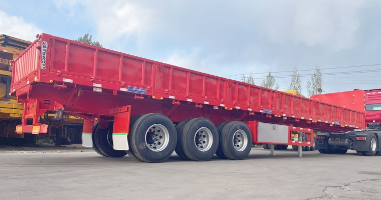 Remanufactured 34 Ton Drop Side Dump Trailer 4 reman side load dump trailer | side dump trailers for sale near me