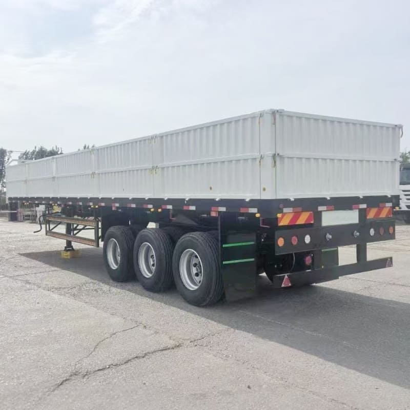 Remanufactured Tri Axle 60 Ton Dropside Trailer 1 reman sidewall trailer