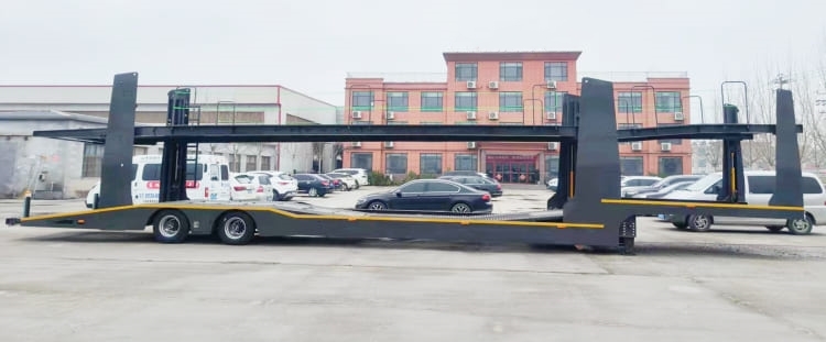 double axle car transporter trailer