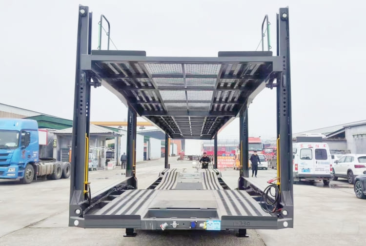 double axle car transporter trailer