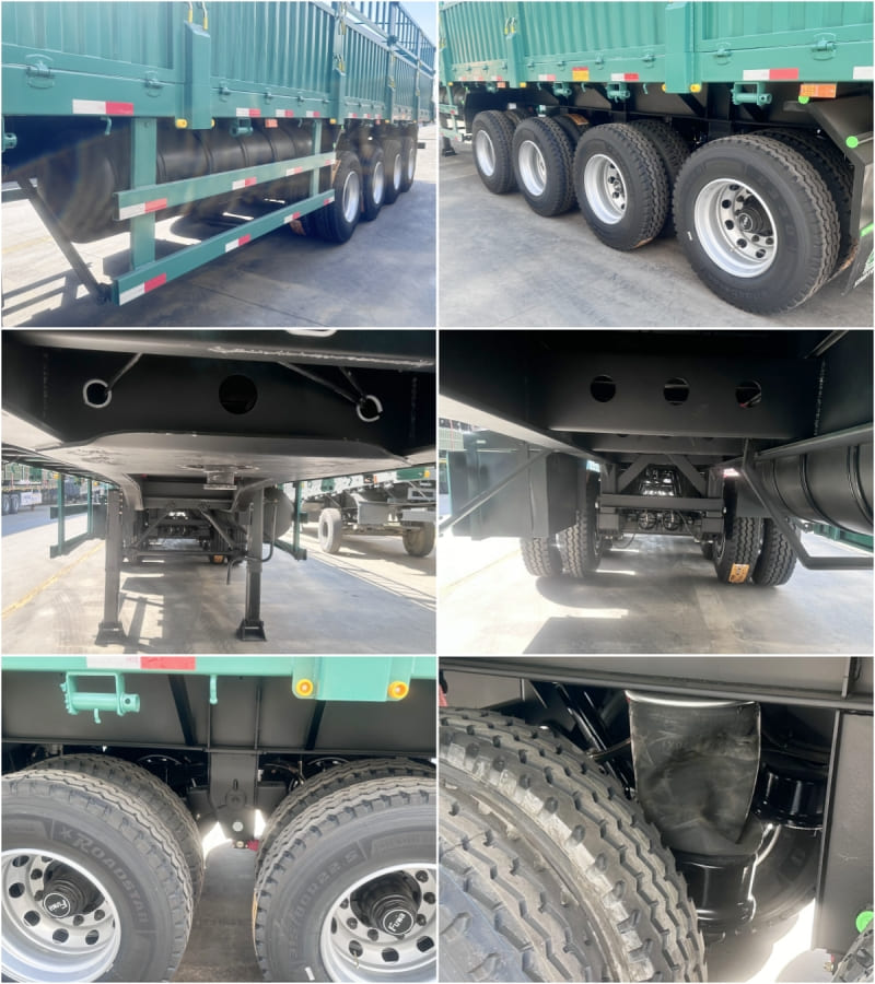 Reman 3 Axle 60 Ton Fence Semi Trailer 6 reman cargo fence semi trailer