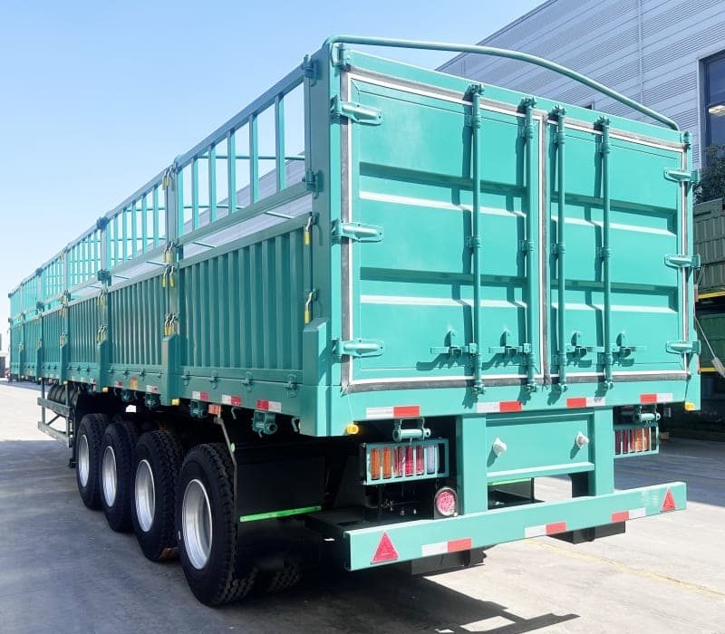 Reman 3 Axle 60 Ton Fence Semi Trailer 2 reman livestock fence semi trailer