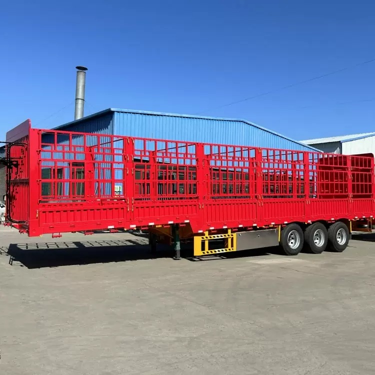 Remanufactured 3 Axle 60 Ton Cargo Fence Trailer 1 remanufactured cargo trailer