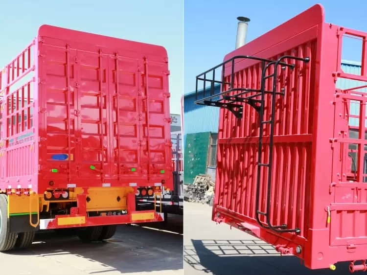 Remanufactured 3 Axle 60 Ton Cargo Fence Trailer 7 China reman fence semi trailer