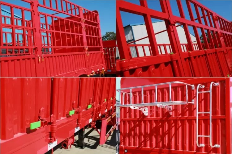 Remanufactured 3 Axle 60 Ton Cargo Fence Trailer 5 reman semi cargo trailer