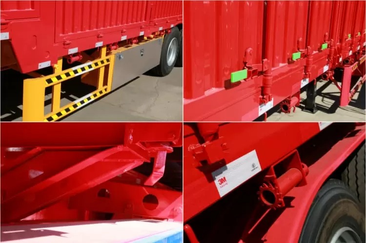 Remanufactured 3 Axle 60 Ton Cargo Fence Trailer 6 reman semi trailer with fence