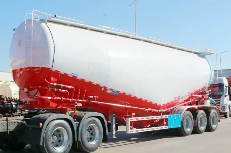 Reman 3 Axle Cement Bulk Tanker Trailer 2 reman cement bulker for sale | reman cement powder trailer