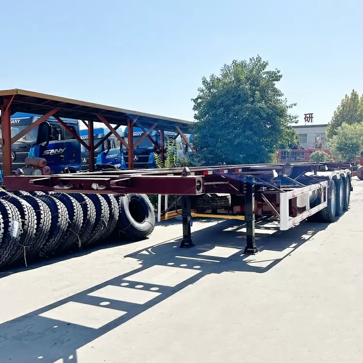 Reman 3 Axle 40 Ft Container Chassis Trailer 1 remanufactured chassis container trailer