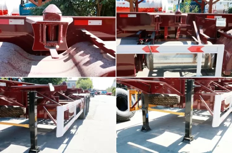 Reman 3 Axle 40 Ft Container Chassis Trailer 7 reman container trailer for sale | 40ft container trailer